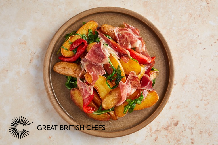 GREAT BRITISH CHEFS - Ratte potatoes with Iberico Ham