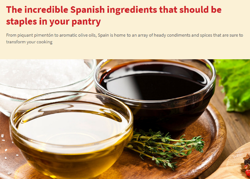 OLIVE MAGAZINE - The incredible Spanish ingredients that should be staples in your pantry