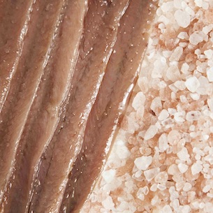 Anchovies with salt small size