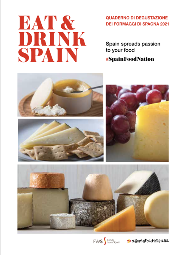 Quaderno di degustazione dei formaggi di Spagna 2021