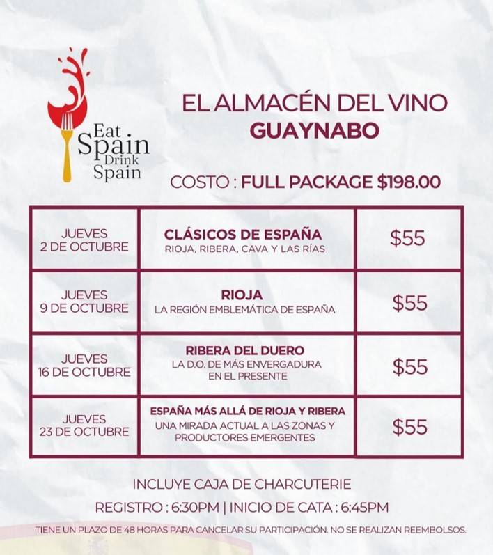 CATA B FERNANDEZ (GUAYNABO): ESPAÑA MÁS ALLÁ DE RIOJA Y RIBERA