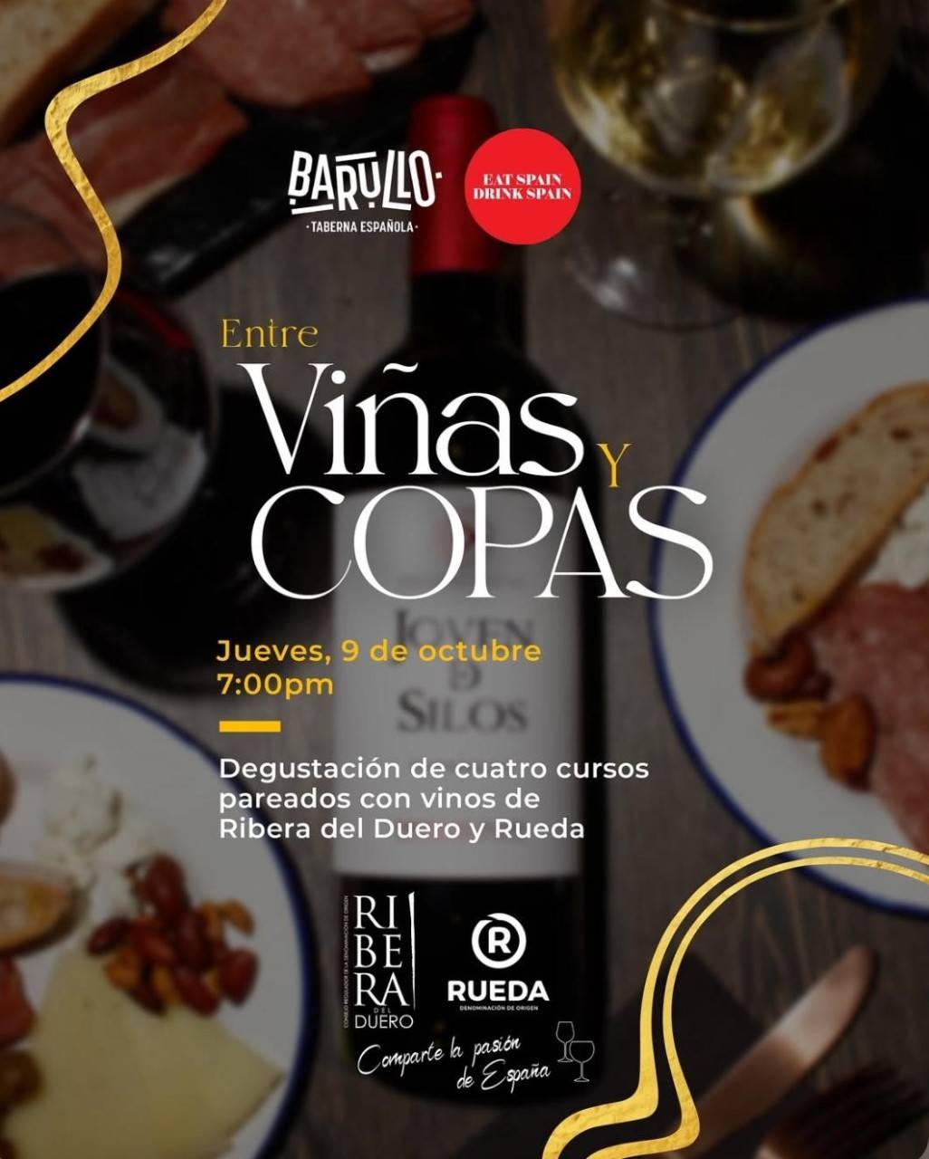 CENA DEGUSTACIÓN BARULLO + RUEDA Y RIBERA (SAN JUAN)