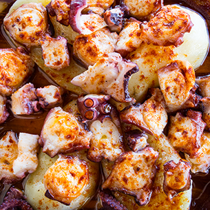 Galician-style octopus