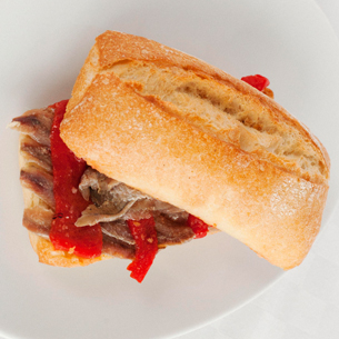 Anchovies & red pepper sandwich | Foods & Wines from Spain