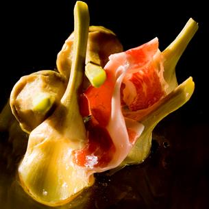 Artichokes with truffle and Ibérico ham | Foods & Wines from Spain