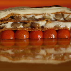 Lenteja de La Armuña lentil lasagna & Arzúa-Ulloa cheese | Foods & Wines from Spain