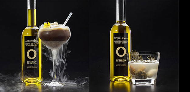 Cocktails with Spanish extra virgin olive oil