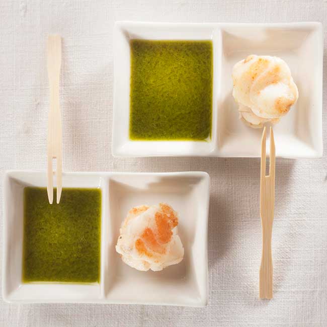 Spanish green mojo sauce with fried monkfish. Toya Legido/@ICEX. 