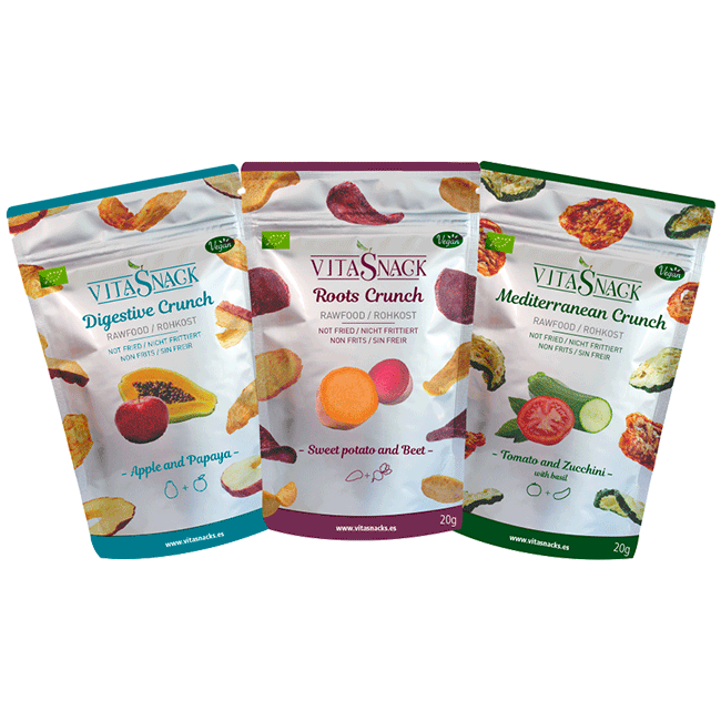 Vitasnacks organic products by Natural Crunch company