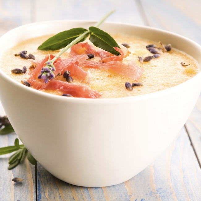 Gazpacho Spanish soup with melon