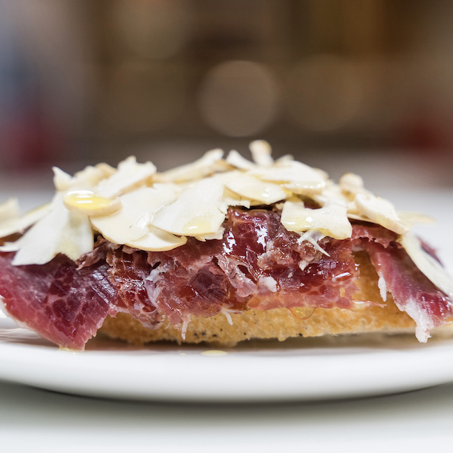 Tosta de jamón from restaurante Ganbara