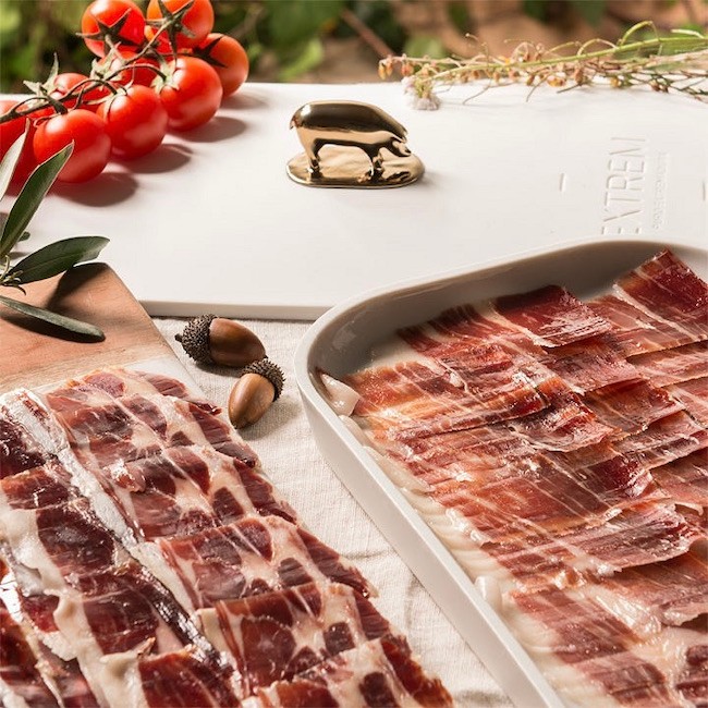 A selection of ibérico ham from Extrem