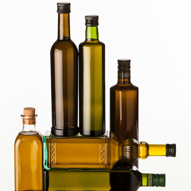 Spanish olive oil bottles