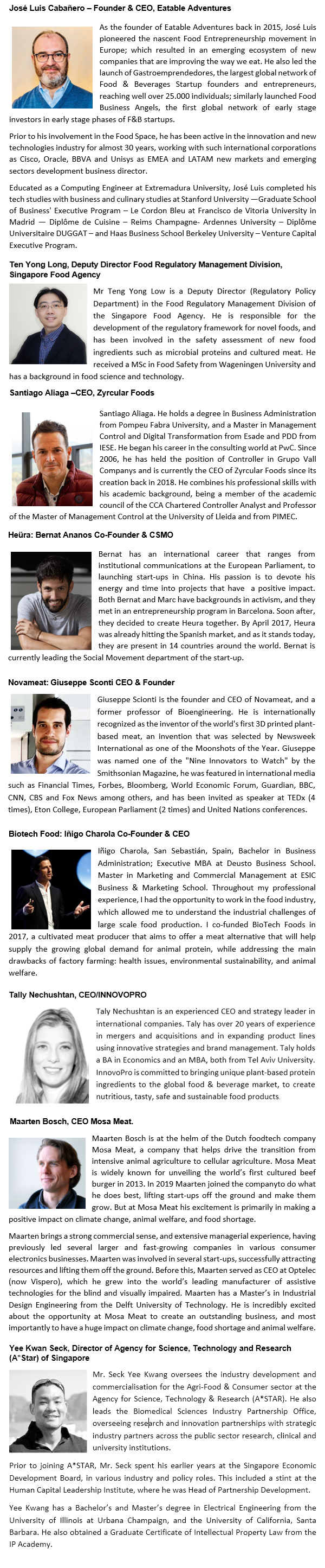 Webinar Speakers Singapore