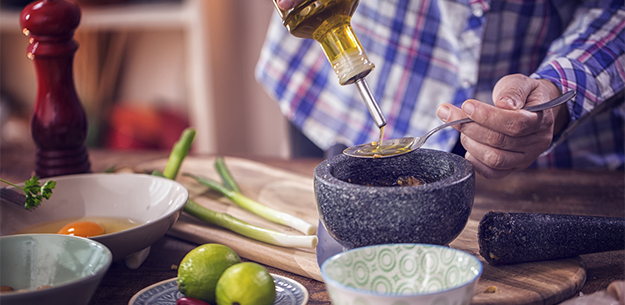 Traditional Cooking Techniques: Mortar and Pestle