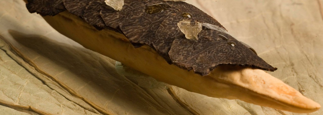 Spanish recipe: Black truffle airbaguette. Photo by: Toya Legido/©ICEX.