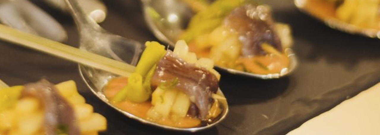 KAKI PERSIMON PINTXO WITH SALMOREJO - IMG