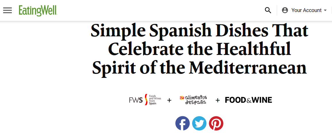 EATING WELL - Simple Spanish Dishes That Celebrate the Healthful Spirit of the Mediterranean