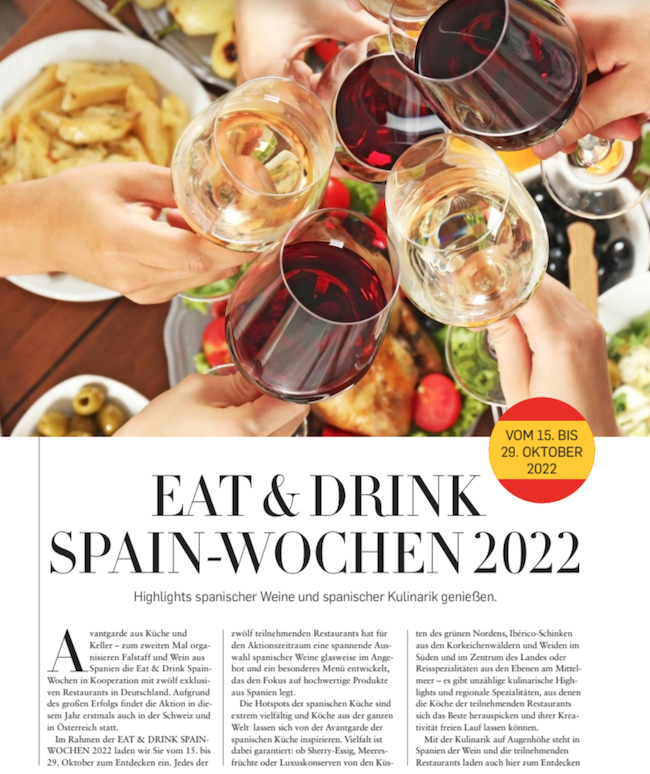 Falstaff - Eat & Drink Wochen Spain 2022