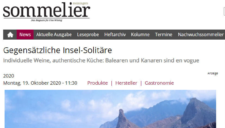 MEININGER'S SOMMELIER - Gegensatzliche Insel-Solitare