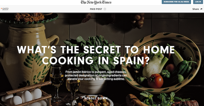 THE NEW YORK TIMES - What's the secret to home cooking in Spain?