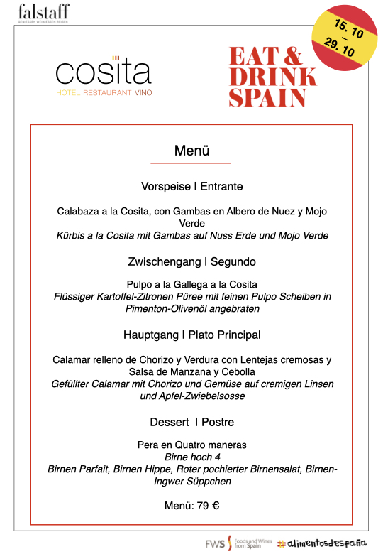 Cosita menu