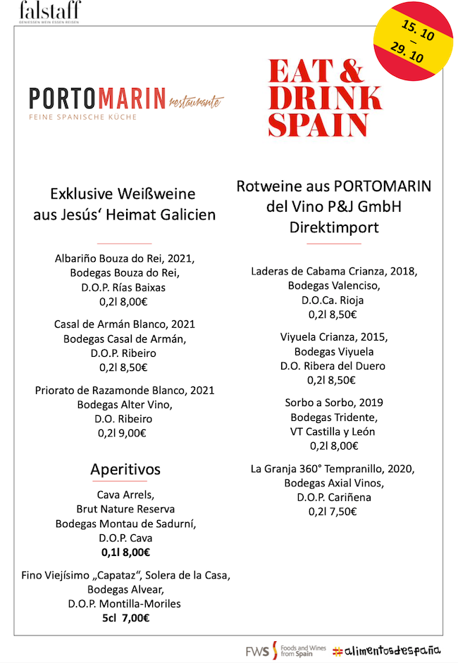 Wine menu