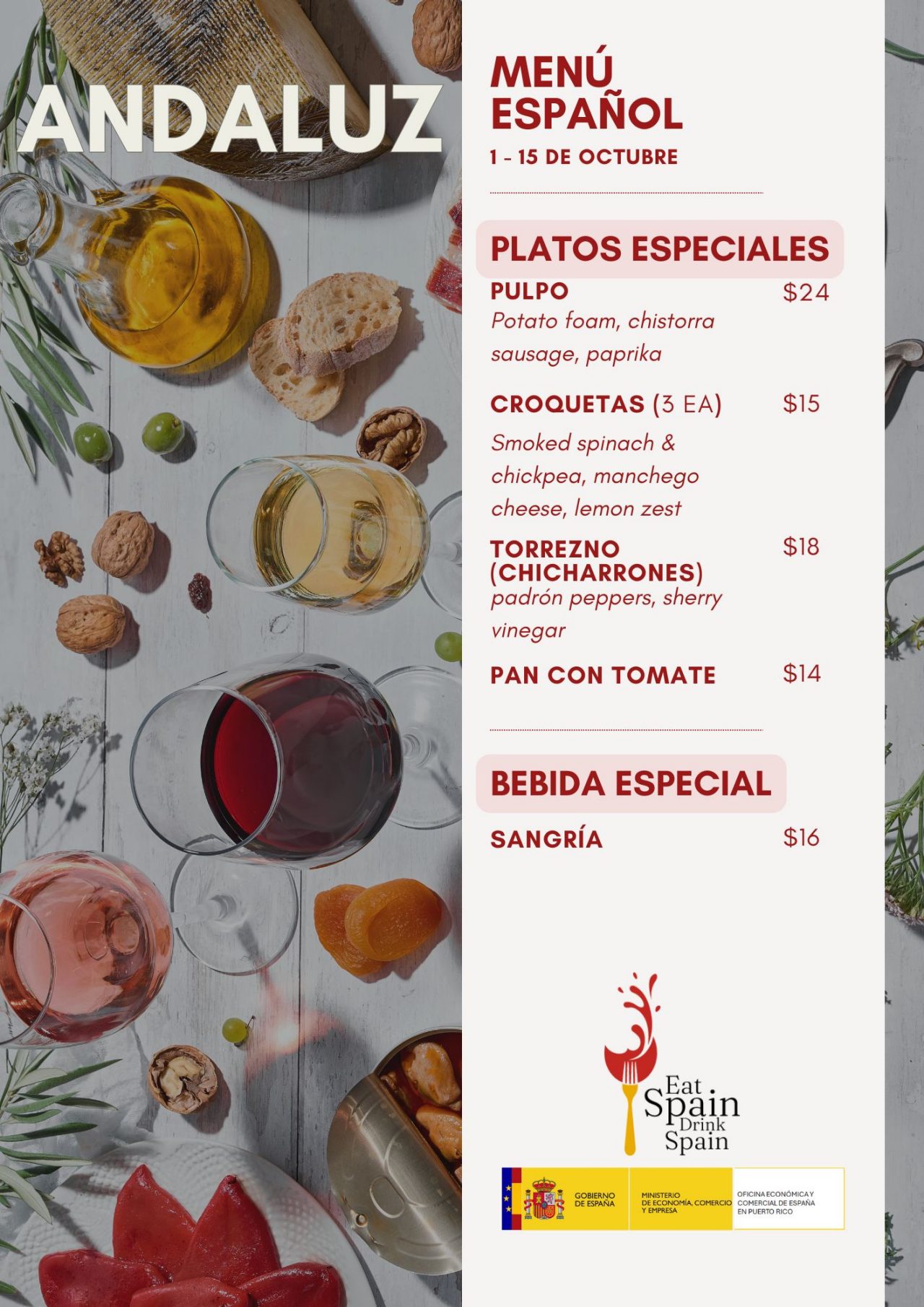 Menú degustación