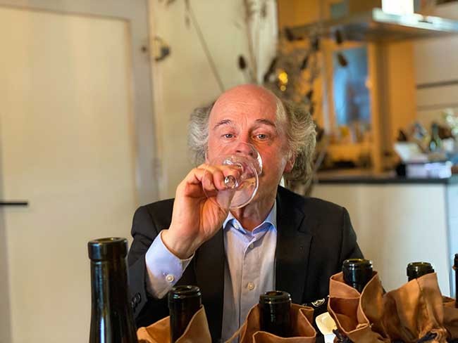 Blind tasting. Wines from Galicia in the Netherlands.Noël Vanwittenbergh (Ciel Bleu ** - Okura). Photo: ICEX