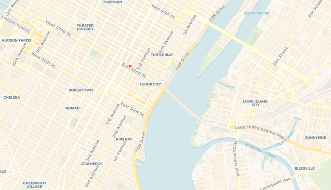 Map New York