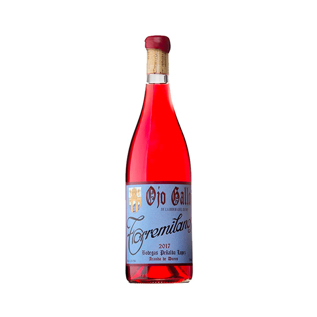 Ojo de Gallo rosé wine by Bodegas Torremilanos. 