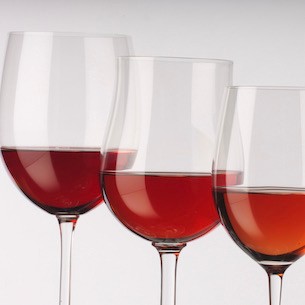 RosÈ wine glasses