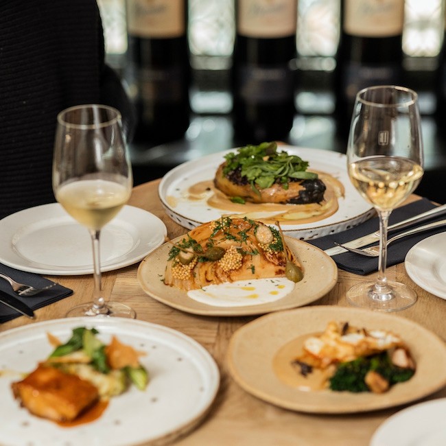 Wine and food pairing at Iberica restaurants menu
